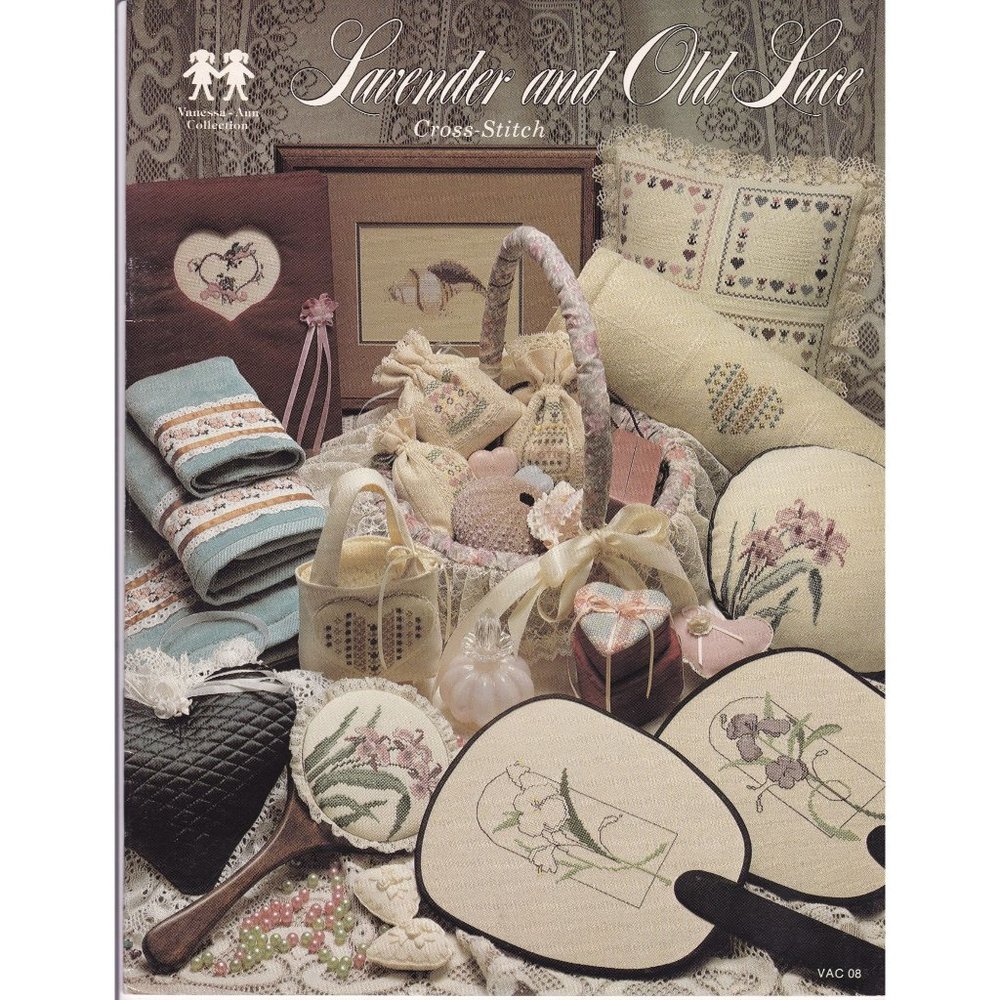 Vintage Cross Stitch Patterns, Lavender and Old Lace VAC 08, Vanessa Ann Collect